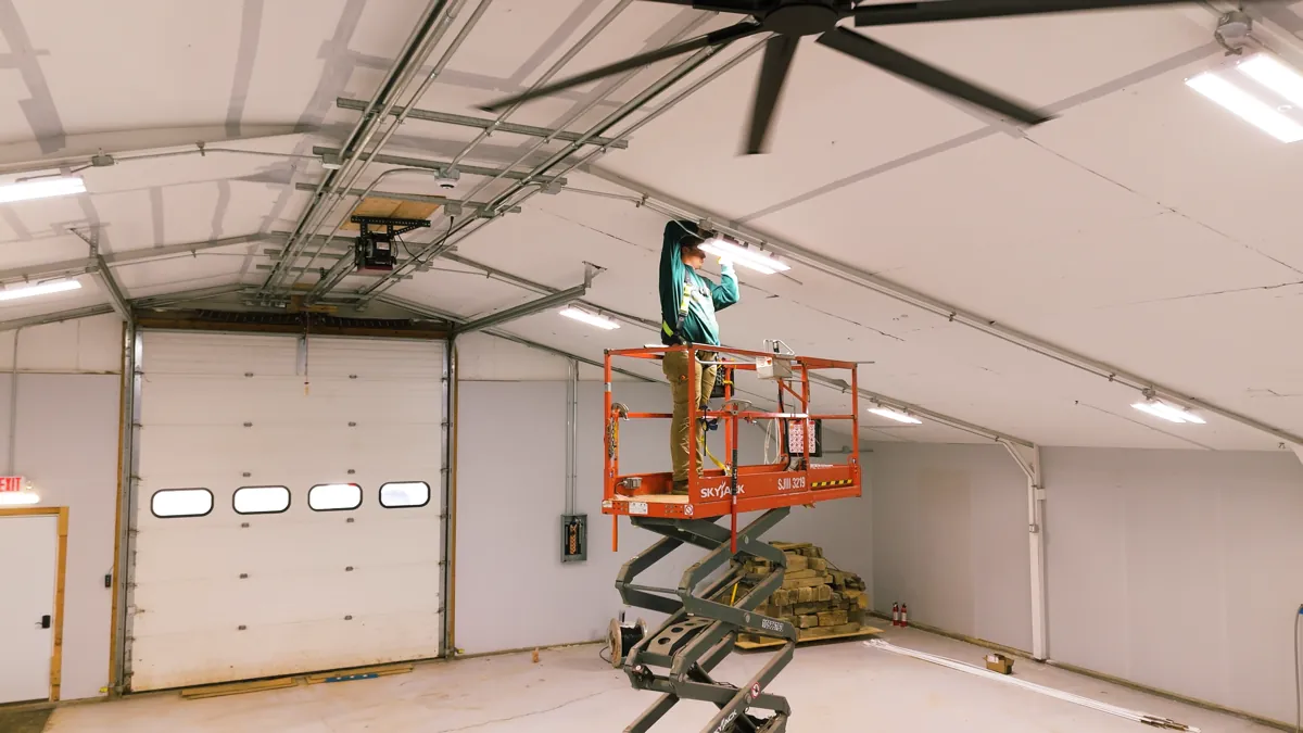 MC Electric technician performing commercial electrical repairs
